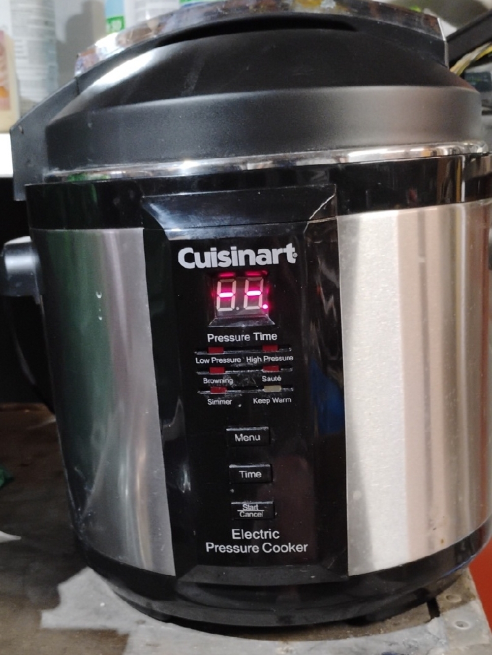 Cuisinart Black and Silver Electric Pressure Cooker